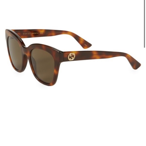 GUCCI BUTTERFLY TORTOISE SUNGLASSES